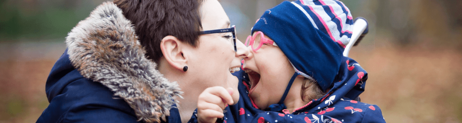 brand with a disabled child