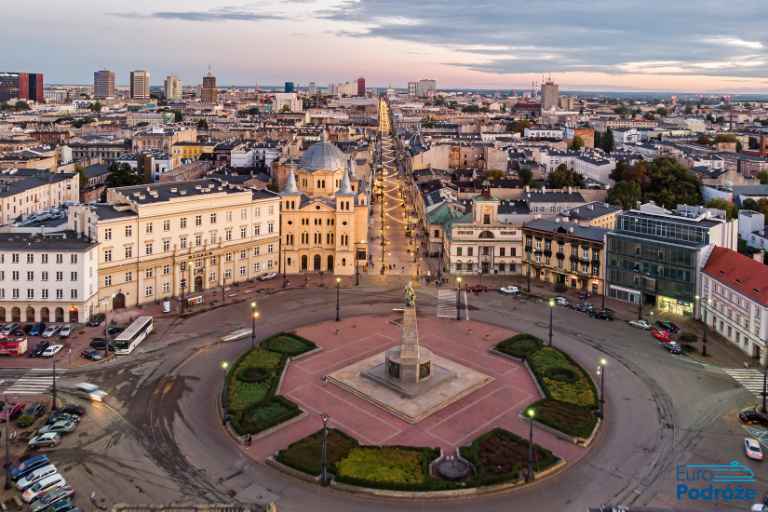 View of Łódź photo: A bird's eye view of Łódź
