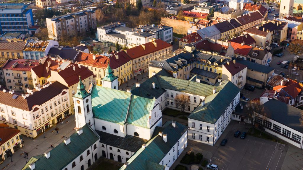 How to get to Rzeszów from key cities in Poland? Rzeszów from a bird's eye view