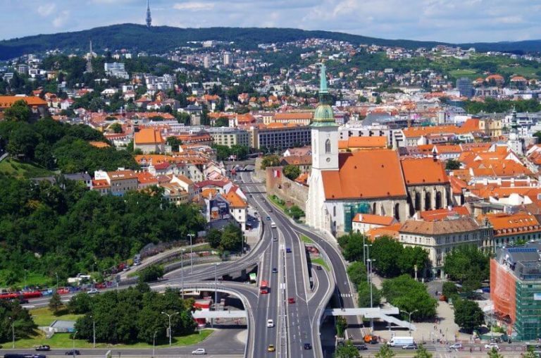 Train from Vienna to Bratislava - check available routes Bratislava panorama